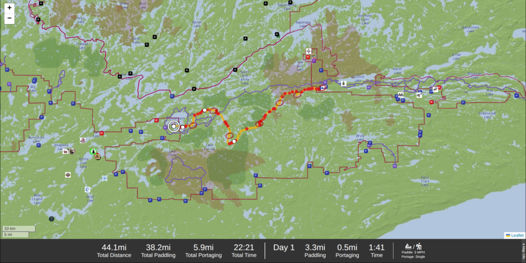 week one bwca big trip route from Snowbank to Round Lake 2026